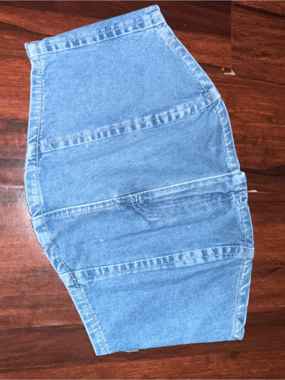Women's Wrangler Light Blue Denim Bustier top